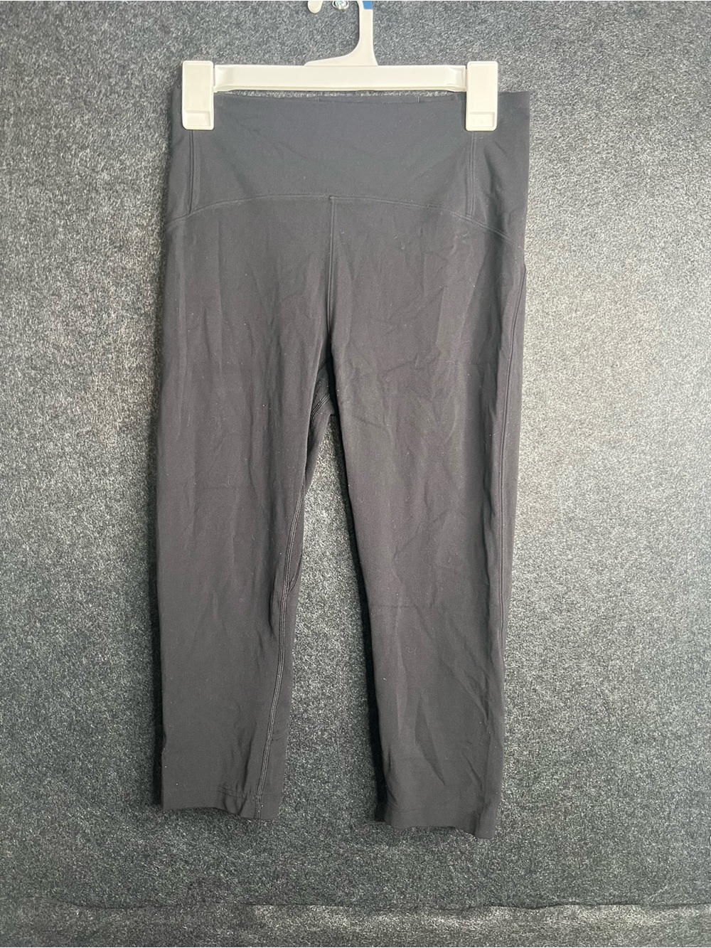 Lululemon Full Freedom Crop 21” Black Leggings Women’s 8 Capri Yoga Athleisure